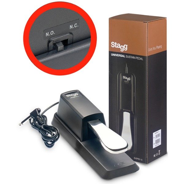 Producto - STAGG Pedal de sustain tipo piano - cambio de polaridad