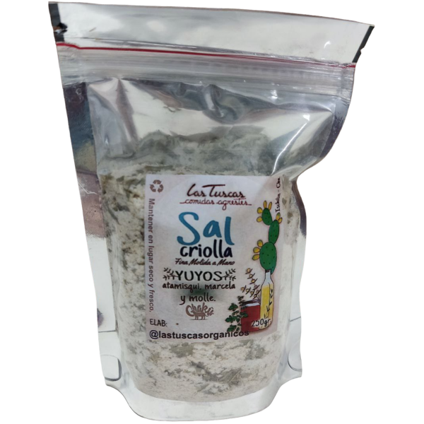 Producto - Sal de piedra Criolla con Yuyos - 250g [Las Tuscas]