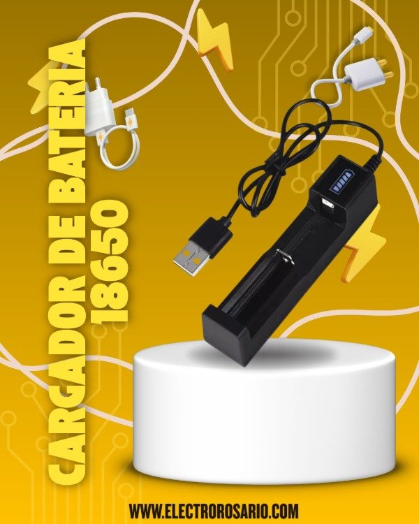 Producto - CARGADOR DE BATERIA 18650