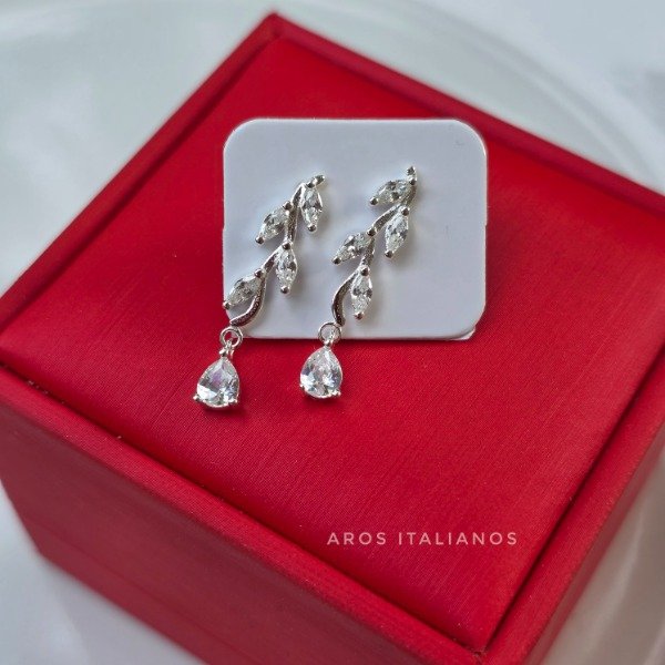 Producto - Aros italianos colgantes hojas