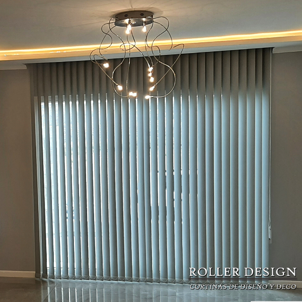 Producto - Cortina blackout de bandas verticales (Gris claro)