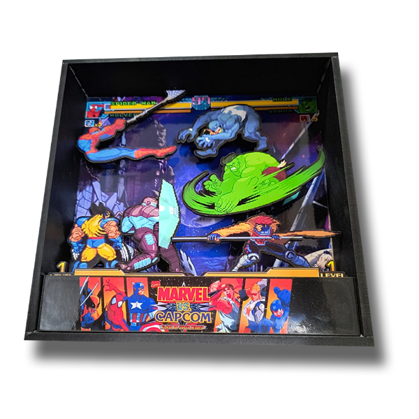 Producto - Cuadro 3d Marvel vs Capcom + Personalizado Combo