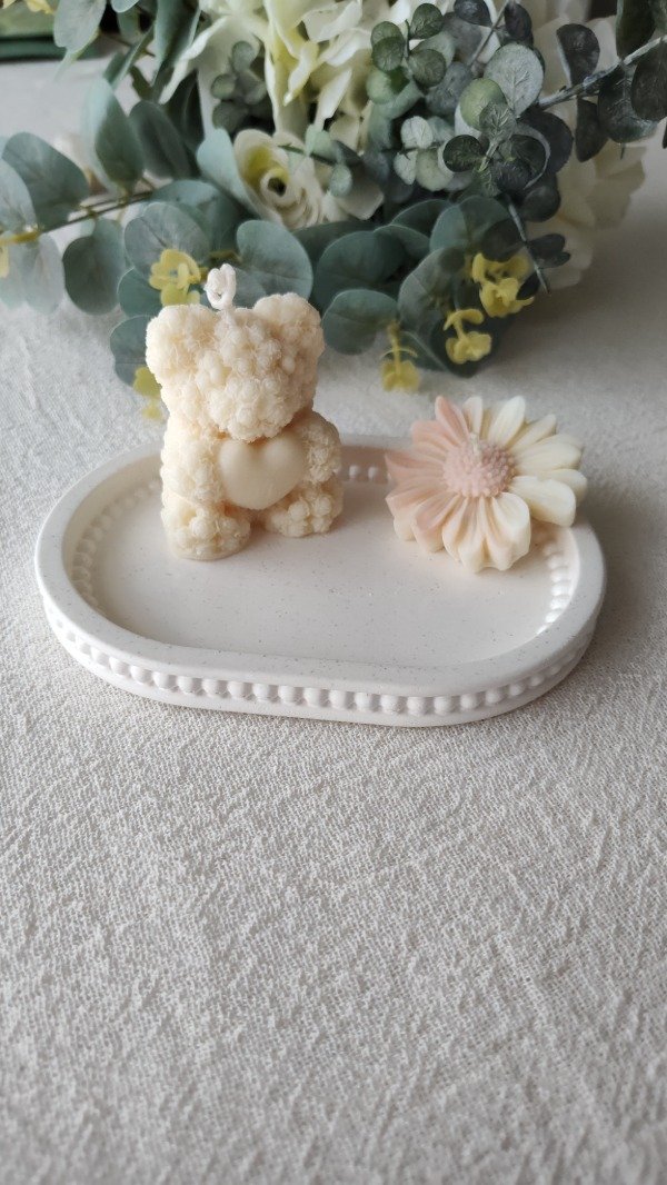 Producto - Oso Texturado Flores con Corazón
