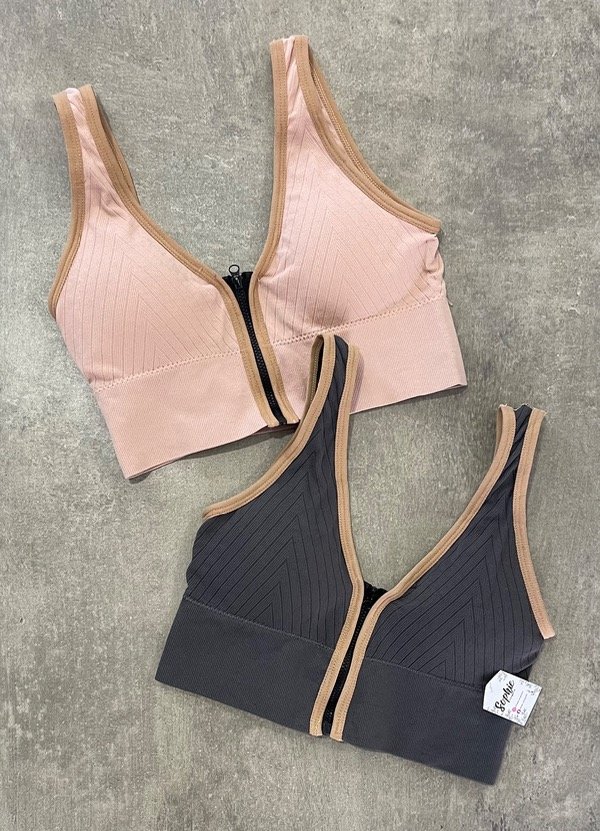 Producto - TOP LINA COMBO GRIS + ROSA