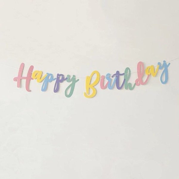 Producto - Happy Birthday cursiva