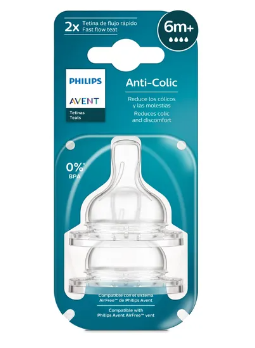 Producto - AVENT TETINA - ANTI-COLIC - x2 UNIDADES - TODOS LOS MESES