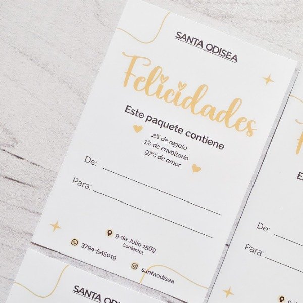 Producto - Tarjetas 9,5x6,5cm