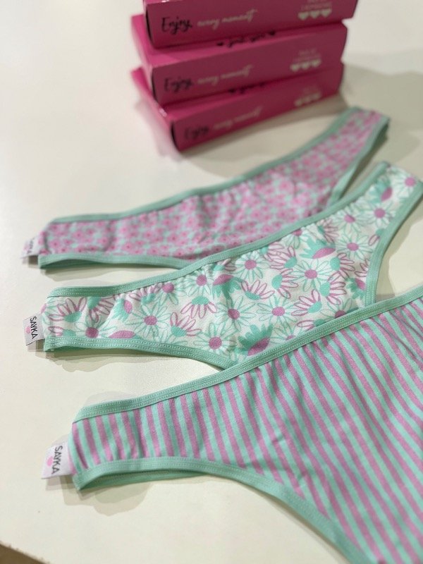 Producto - Cod. P27 - Pack x3 colaless algodón