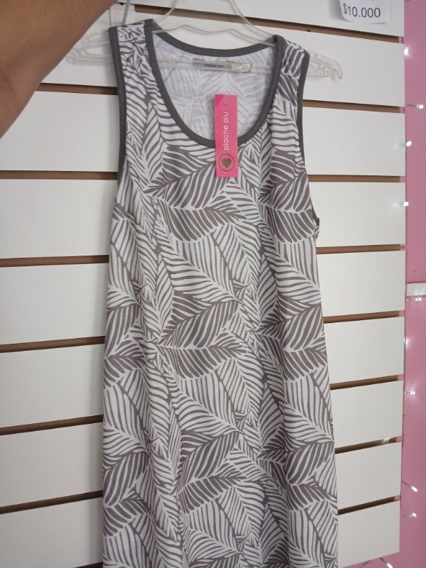 Producto - Camisolin algodon estampado gris T.1