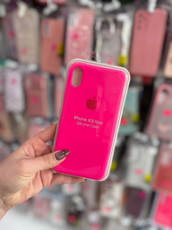 Producto - Silicone Case Iphone XS MAX rosa fluor