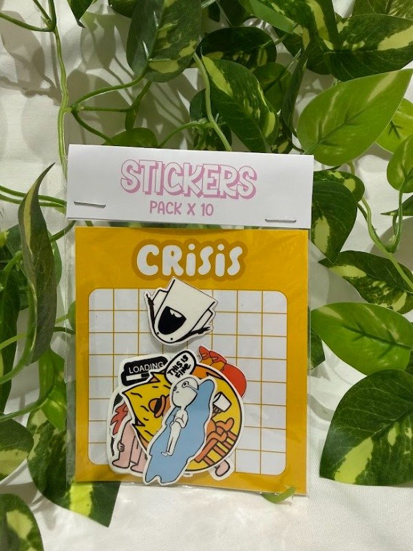 Producto - Pack X 10 Stickers - Crisis