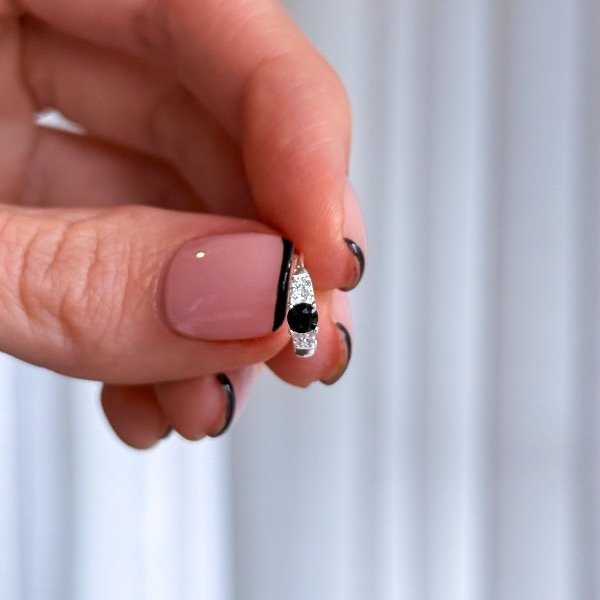 Producto - Argollitas Negro (AG-582)