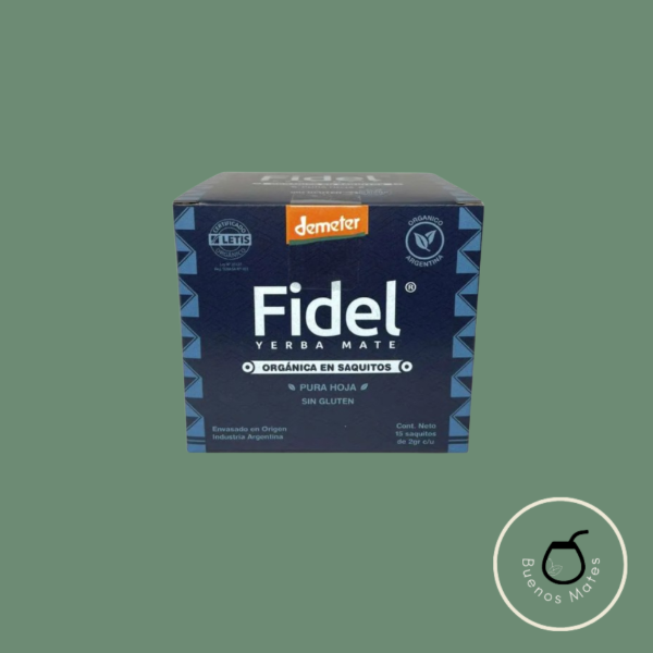 Producto - Saquitos de Yerba Mate Fidel Pura Hoja