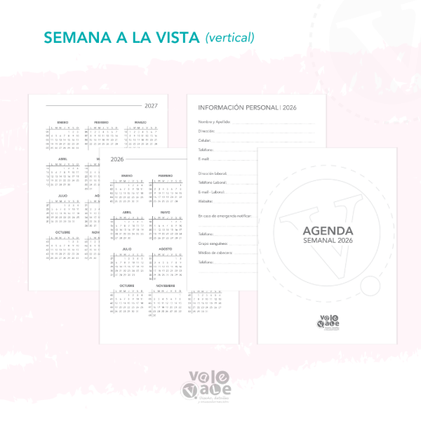 Producto - Interior AGENDA SEMANAL (vertical)