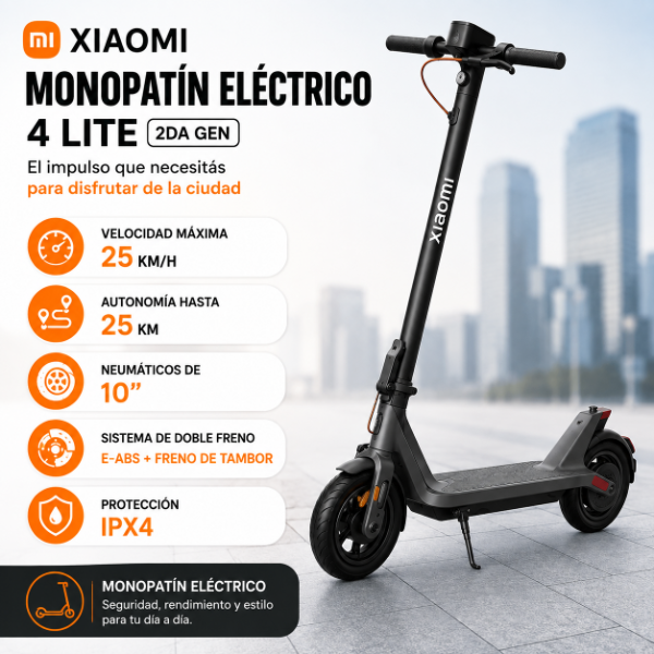 Producto - MONOPATÍN ELÉCTRICO XIAOMI 4 LITE 2DA GEN