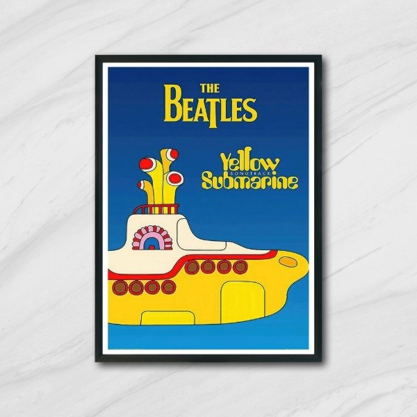 Producto - Cuadro decorativo música The Beatles Yellow Submarine 3