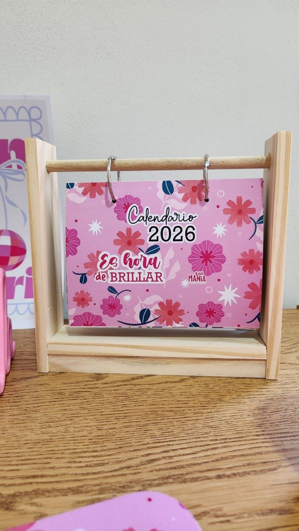 Producto - Calendario 2026 para escritorio Flores