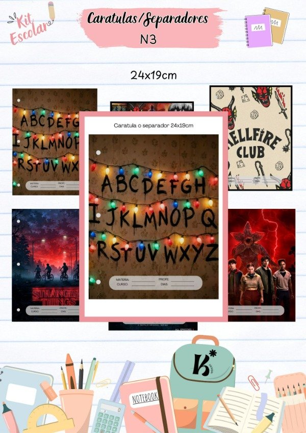 Producto - CARATULAS/SEPARADORES N3 (personalizado)