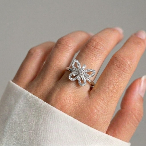 Producto - Anillo mariposa giratorio