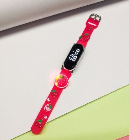 Producto - Reloj infantil digital Frutilla con Luces LED