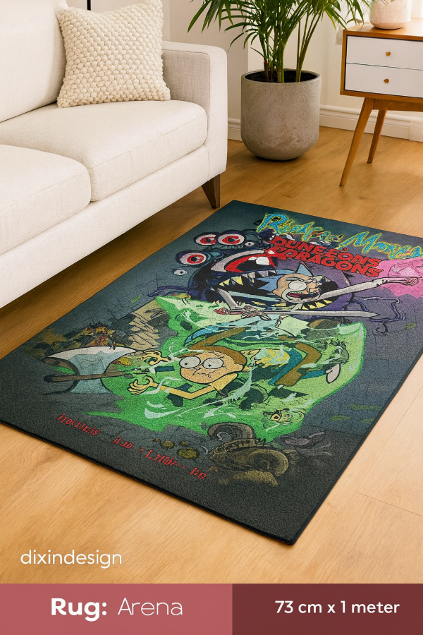 Producto - Alfombra Rick y Morty - Portal Gun + Regalo