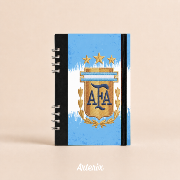 Producto - Cuaderno A5 tapa dura Selección Argentina - Pinceladas - 0