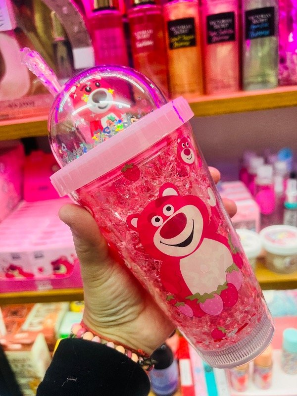 Producto - Vaso con luz lotso y gel refrigerante