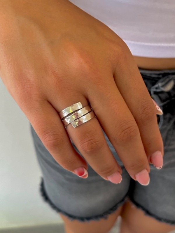 Producto - Anillo espiral entramado