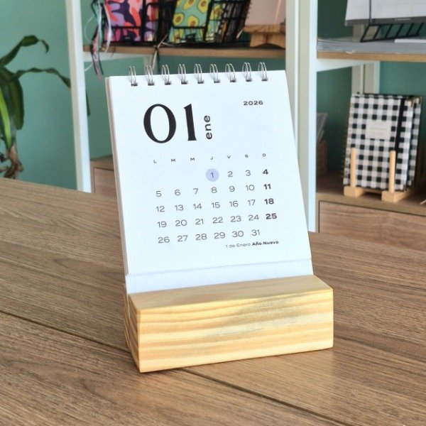 Producto - Calendario de Escritorio - Blanco