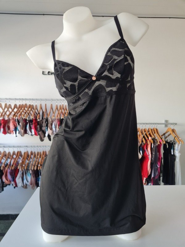 Producto - Camisolín de microfibra y encaje - 8230