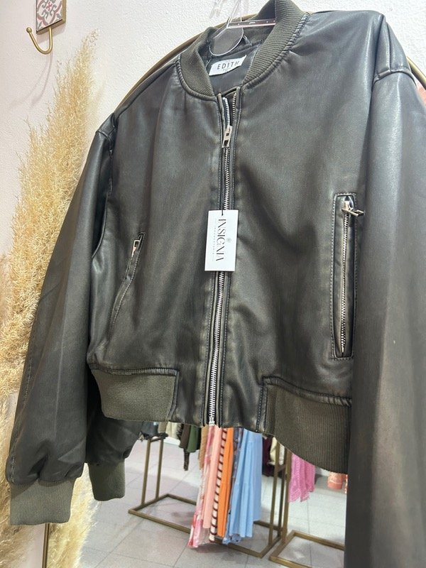 Producto - Campera ecocuero bomber