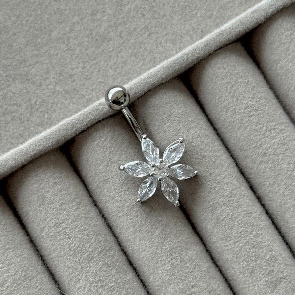 Producto - Piercing de ombligo flor