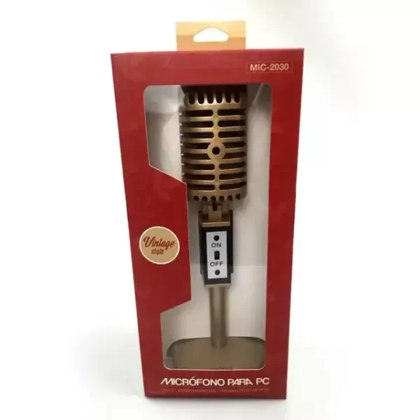 Producto - Microfono Con Cable Para PC Estilo Vintage - 1