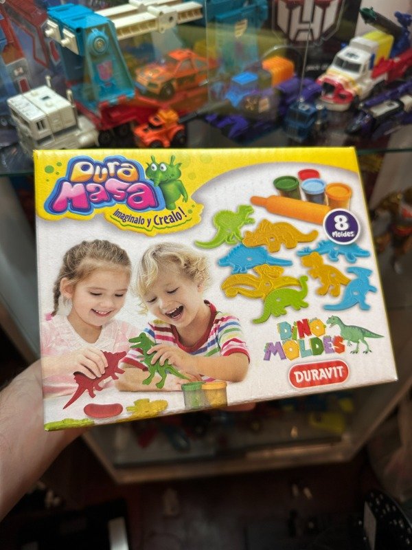 Producto - DURAVIT SET MASAS  DINOSAURIOS CON 8 MOLDES Y 4 MASAS