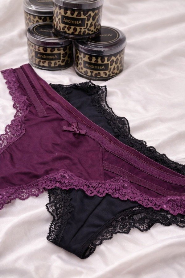 Producto - PACK X2 LESS- VINO/NEGRO - ANDRESSA