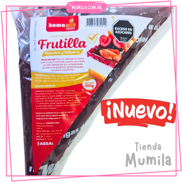 Producto - Relleno Frutilla 500gr Manguita