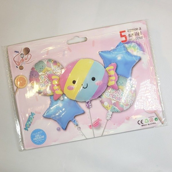 Producto - Set de globos "CARAMELO" x5 unid