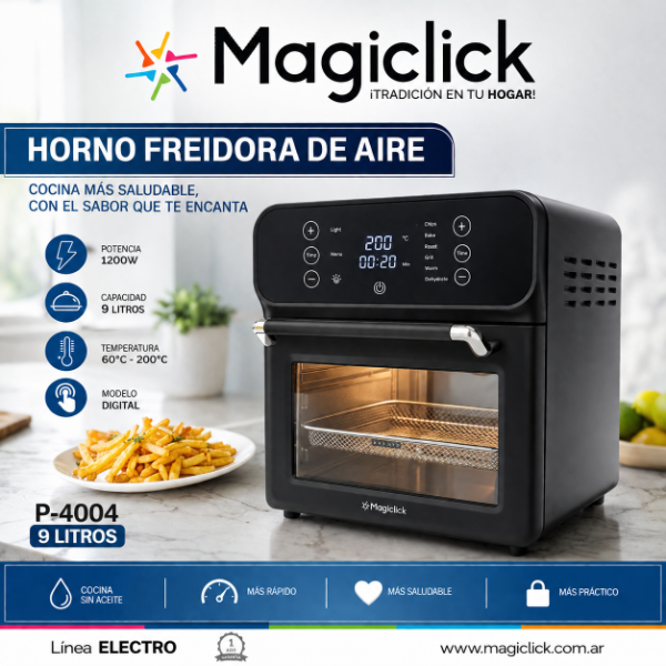 Producto - HORNO FREIDORA MAGICLICK 9 LITROS DIGITAL