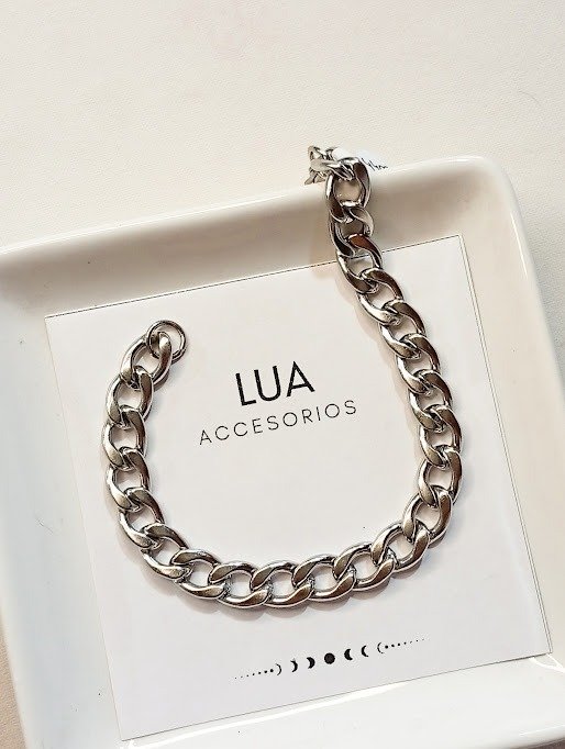 Producto - Pulsera cubana - Acero quirúrgico