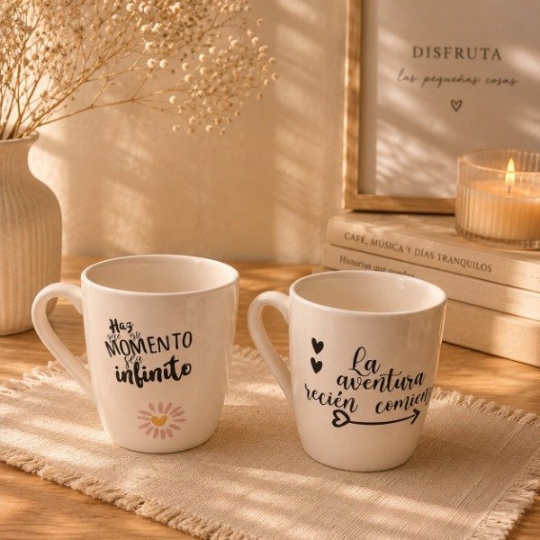 Producto - Taza Bombe Ceramica Beige Frases - 0