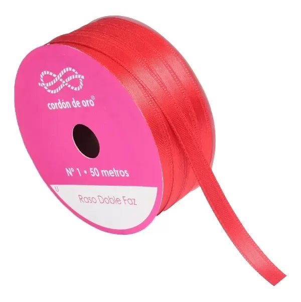 Producto - Cinta de raso roja 10 mm