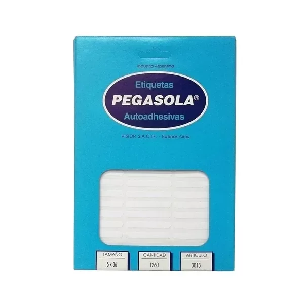 Producto - Etiqueta Pegasola  5x36 mm