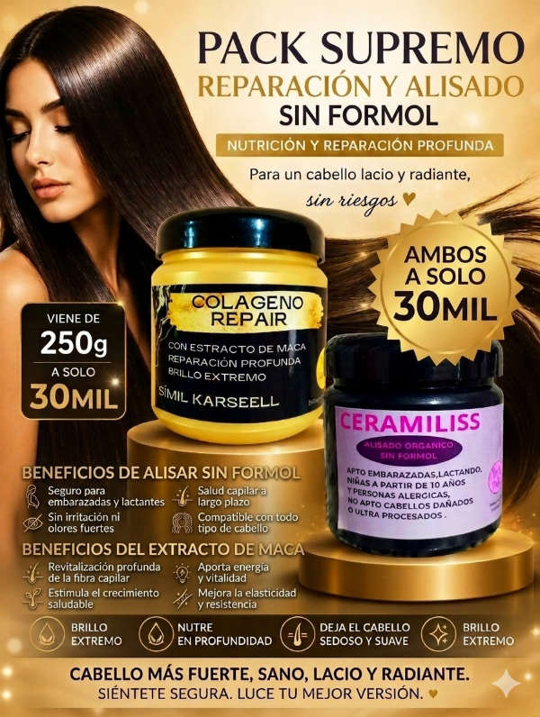 Producto - Combo CERAMILISS/ COLAGENO REPAIR
