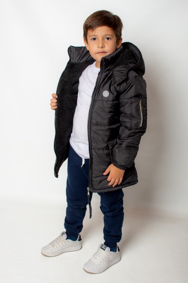 Producto - Camperón negro unisex
