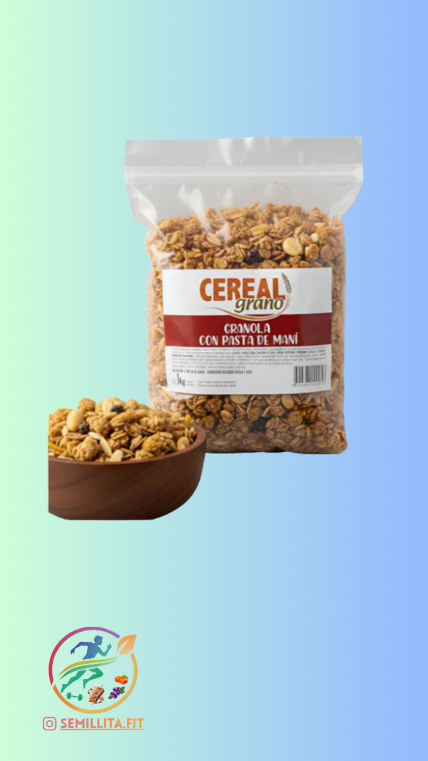 Producto - GRANOLA c/PASTA DE MANÍ y MIEL PURA - Marca: "Cereal Grano" x 1kg