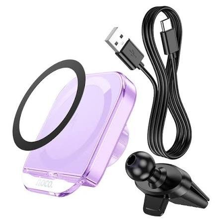 Producto - HOCO - Holder Auto HW17 Crystal magnetic wireless Air Outlet - 1