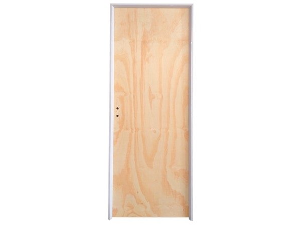 Producto - PUERTA PLACA DE PINO MARCO DE ALUMINIO 80 CM