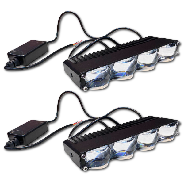 Producto - FARO PROYECTOR 4 LUPAS 15W BLANCO Y AMBAR 13 X 2 CM 60C4LAC - 0
