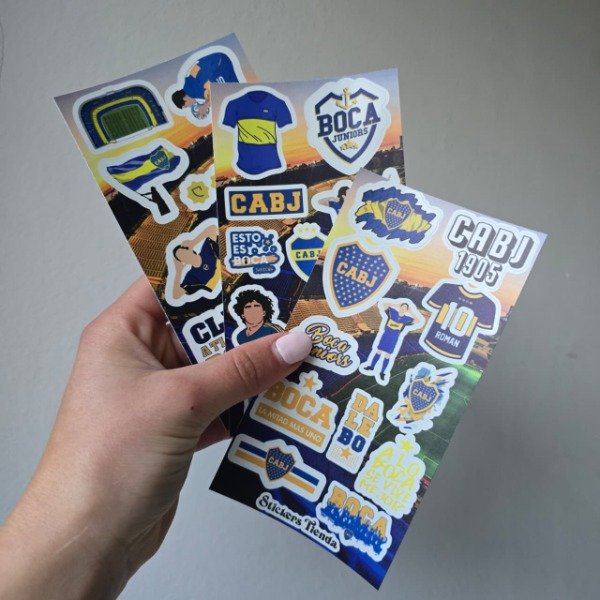 Producto - Planchas de stickers Boca Juniors