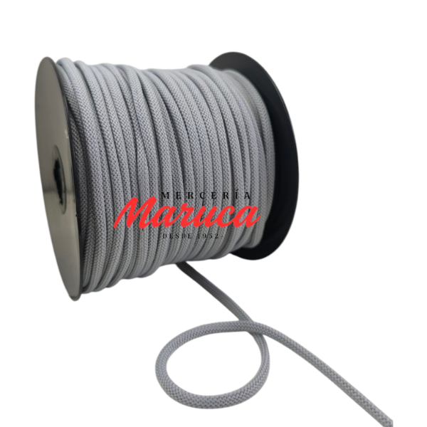 Producto - Cordón poliéster tubular de 4mm Gris Perla.